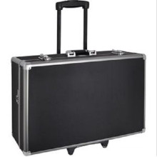 Customized Shockproof Aluminum Alloy Rolling Trolley Camera Box (with wheels)